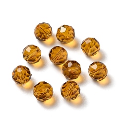 Pérou Verre imitation perles de cristal autrichien, facette, ronde, Pérou, 8mm, Trou: 1mm