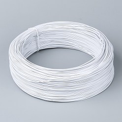 White Iron Wires, with Rubber Covered, Round, White, 18 Gauge, 1mm, about 1148.29 Feet(350m)/Roll