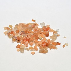 Red Aventurine Natural Red Aventurine Chip Beads, No Hole/Undrilled, 2~8x2~4mm, about 8500pcs/500g