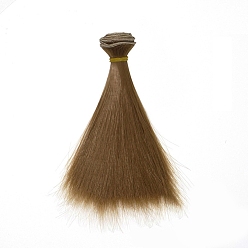 Цвет Оливы Пластиковая длинная прямая прическа кукла парик волос, для поделок девушки bjd makings аксессуары, оливковый, 5.91 дюйм (15 см)