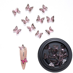 Cardo Cabuchones de resina, accesorios de la decoración del arte del clavo, 3 d mariposa, cardo, 6~7x7~8x3 mm, 10 unidades / caja