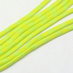 Green Yellow 7 Inner Cores Polyester & Spandex Cord Ropes, for Rope Bracelets Making, Green Yellow, 4mm, about 109.36 yards(100m)/bundle, 420~500g/bundle