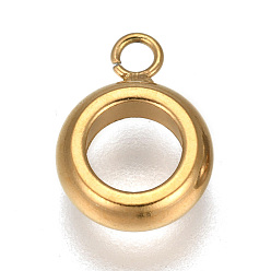 Золотой 304 дуги из нержавеющей стали, петля под залог, бейлы, кольцо, золотые, 12~13x9x4 мм, отверстие : 1.8~3.8 мм, внутренний диаметр: 5 мм