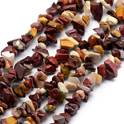 Mokaite Mookaite naturelles brins de perles, puce, 5~8mm, Trou: 1mm, environ 33 pouces (84 cm)