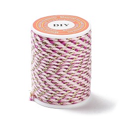 Light Coral 4-Ply Polycotton Cord, Handmade Macrame Cotton Rope, for String Wall Hangings Plant Hanger, DIY Craft String Knitting, Light Coral, 1.5mm, about 4.3 yards(4m)/roll