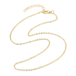 Oro Cadena de cable de latón collares, dorado, 17.91 pulgada (45.5 cm)
