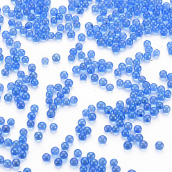 Озёрно--синий DIY 3 D украшения искусства ногтя бисера мини стекла, крошечные шарики ногтей икрой, с покрытием AB цвета, круглые, Плут синий, 2 мм, о 450 г / мешок