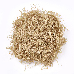 BurlyWood Decorative Raffia Tissue Scraps Paper Packing Material, For Gift Filler, BurlyWood, 2~4mm, about 20g/bag