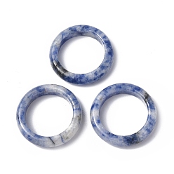 (306FM) Жонкиль матовый с лаймовой подкладкой Однотонное кольцо из натуральной яшмы с голубыми пятнами, украшения из драгоценных камней для женщин, размер США 6 1/2 (16.9 мм)