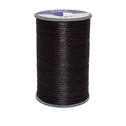 Coconut Brown Waxed Polyester Cord, 9-Ply, Coconut Brown, 0.65mm, about 21.87 yards(20m)/roll