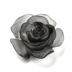 Цветок Кабошоны из черной смолы, для изготовления ювелирных изделий, цветок, 22.5x22x10 мм
