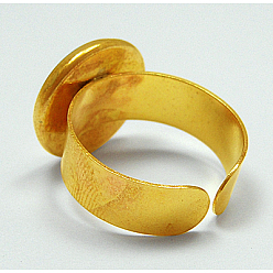 Золотой Манжеты латунные кольца, баз площадку кольцо, для марочных кольца делает, без свинца и без кадмия, золотые, 18 мм, 14 мм