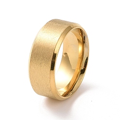 Золотой 201 простые кольца из нержавеющей стали для женщин, золотые, внутренний диаметр: 17 мм