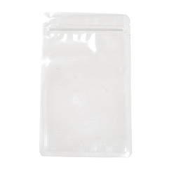 Прозрачный Пищевые прозрачные пластиковые пакеты для домашних животных с застежкой-молнией, закрывающиеся сумки, прямоугольные, прозрачные, 20x12x0.016 см, односторонняя толщина: 3.1 мил(0.08мм)