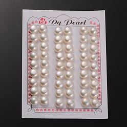 Marron Clair Culture des perles perles d'eau douce naturelles, la moitié foré, rondelle bisque, 9.5~10x6mm, Trou: 0.9mm