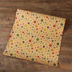 Star Birthday Theme Gift Wrapping Paper, Rectangle, Folded Flower Bouquet Wrapping Paper Decoration, Star Pattern, 700x500mm