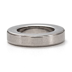 Stainless Steel Color 201 Stainless Steel Spacer Beads, Round Ring Shape, Stainless Steel Color, 10x2mm, Hole: 6.5mm