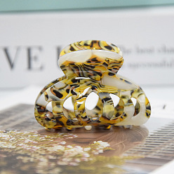 Verge D'or Pinces à cheveux acryliques à grandes griffes pour cheveux épais, style coréen mignon, verge d'or, 54mm