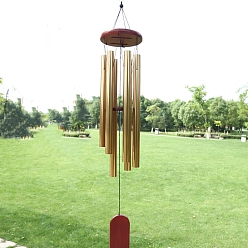 Gold Aluminum Tube Wind Chimes, Pendant Decorations, Arch, Gold, 800mm