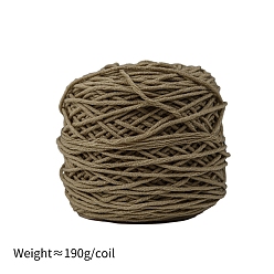 Olive 190g 8-Ply Milk Cotton Yarn for Tufting Gun Rugs, Amigurumi Yarn, Crochet Yarn, for Sweater Hat Socks Baby Blankets, Olive, 5mm