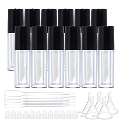 Clear DIY Lip Glaze Bottle Sets, 44mm, Capacity: 1.2ml, 20pcs/set