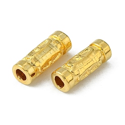 Oro Estilo tibetano cuentas tubo de aleación, sin plomo y cadmio, dorado, 13x5 mm, agujero: 2.5 mm