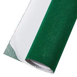 Verde Pegatina de fieltro de poliéster, tela autoadhesiva, Rectángulo, verde, 120x40x0.2 cm