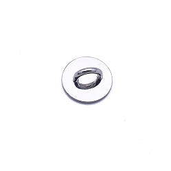 Платина Плоская круглая подставка для мобильного телефона из цинкового сплава, подножка с кольцом для пальцев, платина, 2.3 см