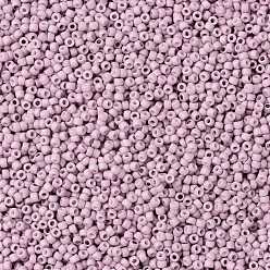 (766) Opaque Pastel Frost Light Lilac Toho perles de rocaille rondes, perles de rocaille japonais, (766) lilas clair givré pastel opaque, 8/0, 3mm, Trou: 1mm, environ1110 pcs / 50 g