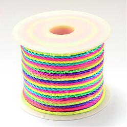 Colorido Hilo de nylon, colorido, 3.0 mm, aproximadamente 27.34 yardas (25 m) / rollo