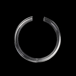 Прозрачный Прозрачные пластиковые одинарные кольца-дисплеи для браслетов, прозрачные, 5.7x0.9 см