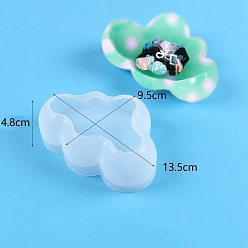 Ghost White DIY Silicone Cloud Shape Tealight Candle Holder Molds, Resin Casting Molds, for UV Resin, Epoxy Resin Craft Making, Ghost White, 13.5x9.5x4.8cm