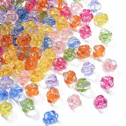 Couleur Mélangete Perles acryliques transparentes, lanterne, couleur mixte, 8.5x10x9.5mm, Trou: 1.5mm, environ1290 pcs / 500 g