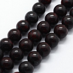 Jaspe Brécisé Naturelles bréchiques jaspe perles brins, ronde, 6mm, Trou: 0.8mm, Environ 63 pcs/chapelet, 14.76 pouce (37.5 cm)