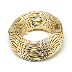 Champagne Gold Round Aluminum Wire, for Jewelry Making, Champagne Gold, 4 Gauge, 5.0mm, about 32.8 Feet(10m)/500g
