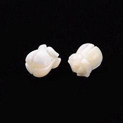 Seashell Color Natural Trochid Shell/Trochus Shell Beads, Lily of the Valley, Seashell Color, 9.5x7.5mm, Hole: 1mm