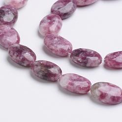 Lilac Jade Natural Lilac Jade Beads Strands, Oval, 14x10x5mm, Hole: 1mm, about 30pcs/strand, 16 inch