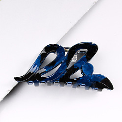 Royal Blue Hair Claw Clip, PVC Ponytail Hair Clip for Girls Women, Royal Blue, 43x93x42mm