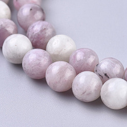 Turmalina Chinses naturales hebra de perlas de turmalina rosa, rondo, 6 mm, agujero: 0.8 mm, sobre 65 unidades / cadena, 15.35 pulgada (39 cm)