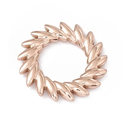 Oro Rosa Revestimiento iónico (ip) 304 anillos de unión de acero inoxidable, sol, oro rosa, 20.5x2.5 mm, diámetro interior: 10 mm