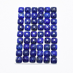 Lapislázuli Naturales lapis lazuli cabochons, facetados, plaza, 8x8x3.5~4 mm