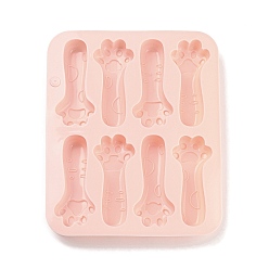 Others Cat's Claw DIY Silicone Fondant Molds, Resin Casting Molds, for Chocolate, Candy, UV Resin, Epoxy Resin Craft Making, 185x150x17.5mm, Inner Diameter: 82x36mm