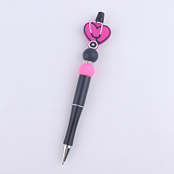 Камелия Пластиковая шариковая ручка медицинской тематики, бисерная ручка, для индивидуальной ручки своими руками, сердце со стетоскопом, камелия, 150 мм