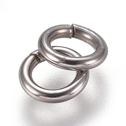 Нержавеющая Сталь Цвет 304 кольца прыжок из нержавеющей стали, паяные кольца, Замкнутые кольца для прыжков, цвет нержавеющей стали, 18 датчик, 5x1 мм, внутренний диаметр: 3 мм