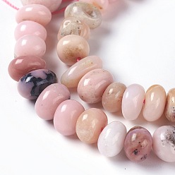 Pink Opal Natural Pink Opal Beads Strands, Nuggets, 8~12x6~9mm, Hole: 1mm, about 63pcs/strand, 15.7 inch(40cm)