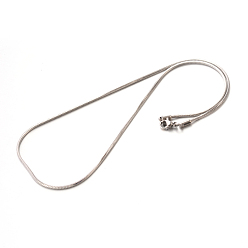Color de Acero Inoxidable 304 collares de cadena de serpiente de acero inoxidable, color acero inoxidable, 17.7 pulgada (45 cm), 0.9 mm