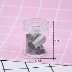 Stainless Steel Color Stainless Steel Clay Round Hole Cutter, for DIY Clay Molds Making, Stainless Steel Color, Bottle: 4.5x5cm