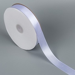 White Single Face Solid Color Satin Ribbon, for Bows Crafts, Gifts Party Wedding Decoration, White, 1 inch(25~26mm), about 100yards/roll(91.44m/roll)
