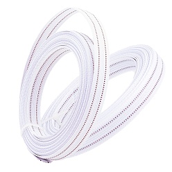White Polycotton Boning, with Copper Wire, for Sewing Wedding Dresses, Corset Boning, Bridal Gown, White, 12x1.5mm