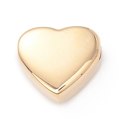 Golden Vacuum Plating 304 Stainless Steel  Beads, Heart, Golden, 11x12x5mm, Hole: 2mm